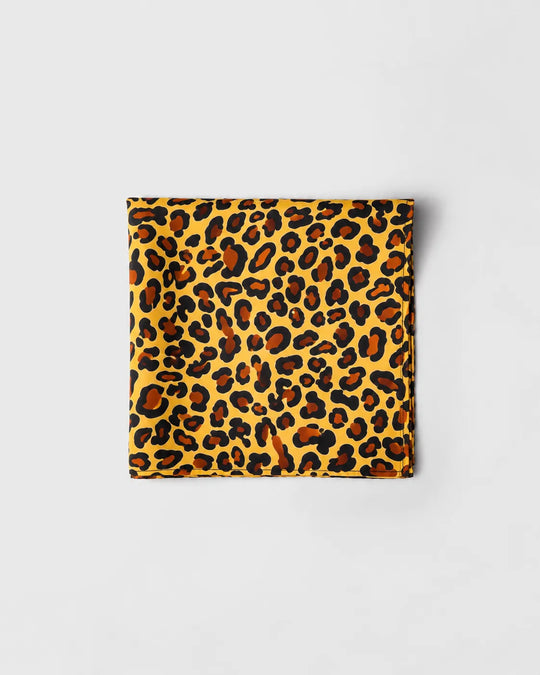 Leopard Print Pattern Square Scarf