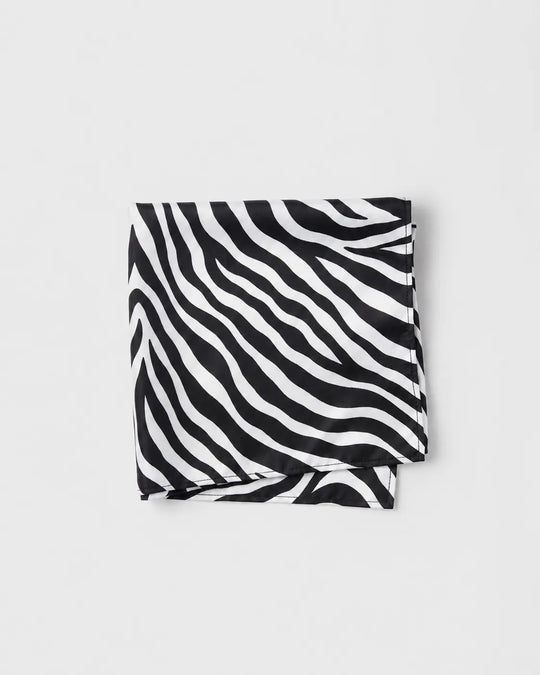 Zebra Print Pattern Square Scarf