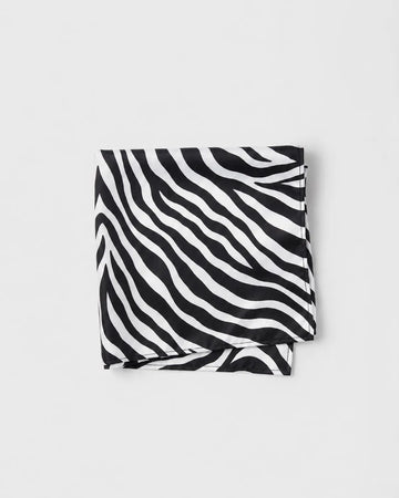 Zebra Print Pattern Square Scarf