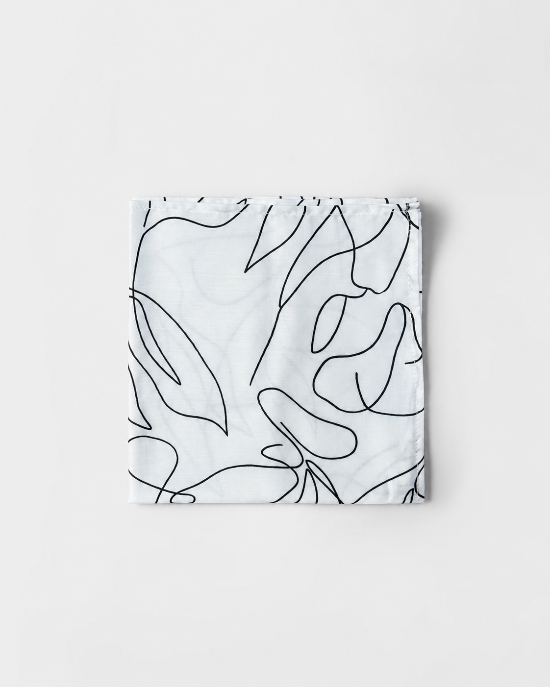 Minimal Abstract Printed Square Scarf