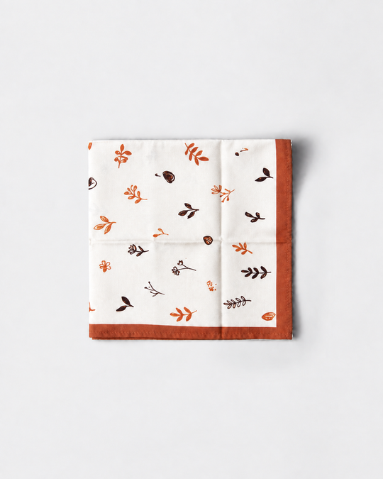 Floral Botanical Printed Square Scarf