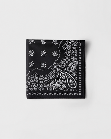 Paisley Patterned Square Scarf
