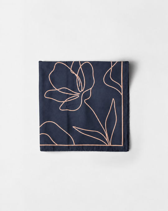 Floral Printed Square Scarf