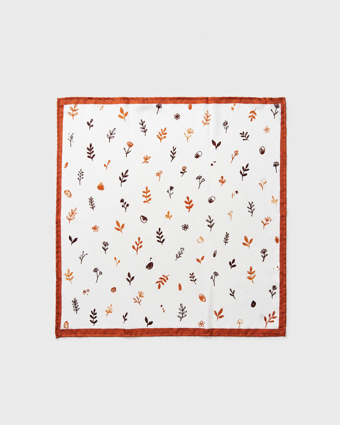 Floral Botanical Printed Square Scarf