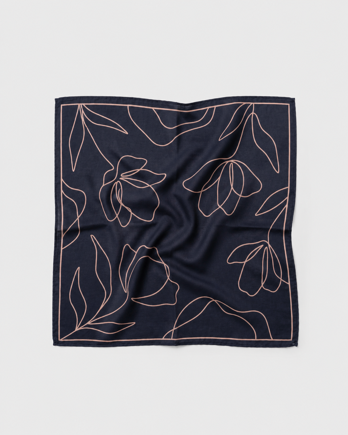 Floral Printed Square Scarf